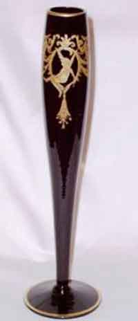 Central #1320/168 Black Amethyst Bud Vase