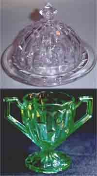 Central #2010 Frances Butter Dish and Sugar