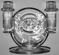 Duncan & Miller # 111 Terrace Duo-Light Candleholders w/ Cutting