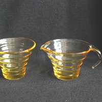 Duncan & Miller # 155 Festive Cream & Sugar