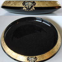 Duncan & Miller #  30 "Lily Pan" w/ Unknown Gold & Enamel Decoration