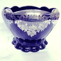 Duncan & Miller #   8 Rose Bowl w/ Lotus Decoration