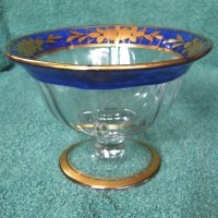 Duncan & Miller #  91 Low Compote w/ Unknown Decoration