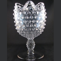 Duncan & Miller # 118 Hobnail Footed Violet Vase