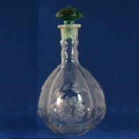 Duncan & Miller #  55 Gordon Decanter w/ Cornflower Cutting