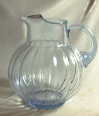 Duncan & Miller # 113 Radiance  Ice Blue Pitcher