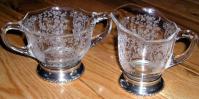 Duncan & Miller #  38 Sugar and Creamer