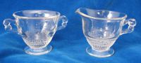 Duncan & Miller # 301 Teardrop Cream & Sugar