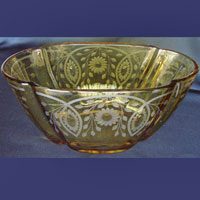Duncan & Miller #  36 Oval Vase w/ Unknown Cutting