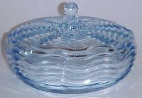 Duncan & Miller # 112  Caribbean Blue Candy Dish