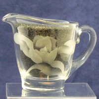 Duncan & Miller Cream & Sugar w/ Sand Etch