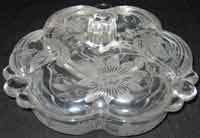 Duncan & Miller # 115 Canterbury Candy with Passion Flower Etch