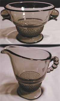 Duncan & Miller # 301 Teardrop Cream and Sugar