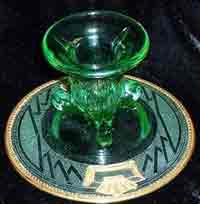 Duncan & Miller #  34 Three Leaf Candlestick