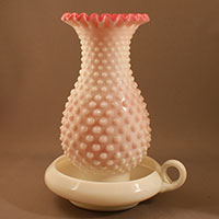Fenton #3998 Hobnail Hurricane Lamp
