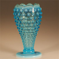 Fenton Hobnail Cupped Vase