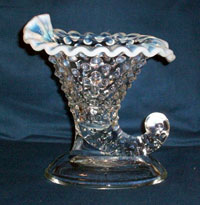 Fenton #3874 French Opalescent Hobnail Cornucopia