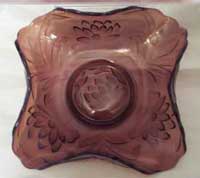 Fenton Waterlily and Cattails Bowl