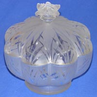 Fenton # 844 San Toy Candy w/ Flower Finial