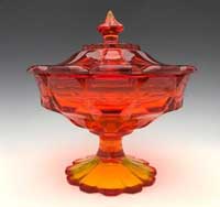 Fenton #8386 Valencia Footed Candy Box