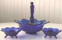 Fenton # 848 Console Set with #1645 Nymph (September Morn)
