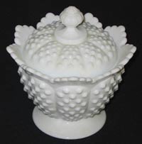 Fenton #3668 Milk Glass Hobnail Candy