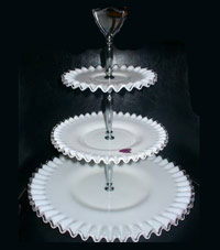 Fenton #7295 Silvercrest Three Tiered Tidbit