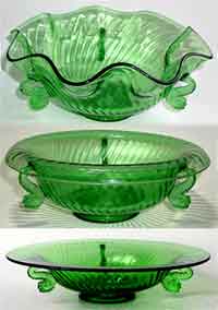 Fenton #1503 Sprial Optic Bowls