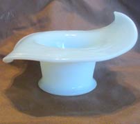 Fenton Vase with Molded Bird