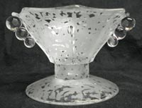 Fenton # 349 Candlestick with Ming Etch