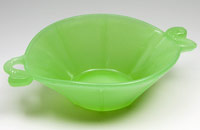 Fenton #1621 Bonbon with Dolphin Handles