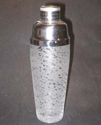 Fenton #  33 Cocktail Shaker with Ming Etch