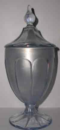 Fenton #9488 Footed Candy Jar in Velva Blue