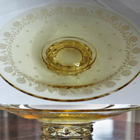 Fostoria #2430 Diadem Bowl w/ #284 New Garland Etch