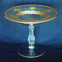 Fostoria #2327 Comport w/ Unknown Decoration