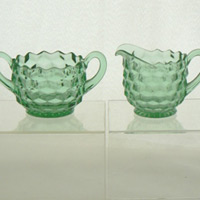 Fostoria #2056 American Individual Creamer & Sugar
