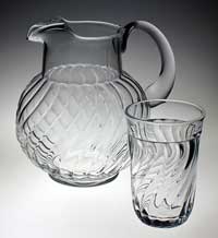 Fostoria #2412 Colony Ice Jug  and Tumbler