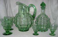 Fostoria #4101 Pitcher, Decanter and Glasses