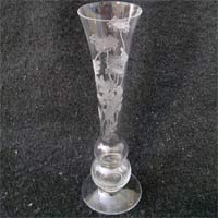 Fostoria #5092 Bud Vase w/ #324 Daisy Etch