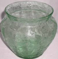 Fostoria #4105 Vase w/ Paradise Brocade Etch