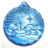 Fostoria Church Christmas Ornament 1985