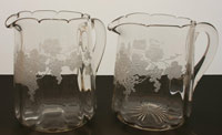Fostoria # 318 Jug with #204 Vintage Etch