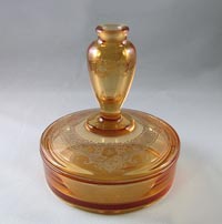 Fostoria #2276 Vanity with #275 Vesper Etch