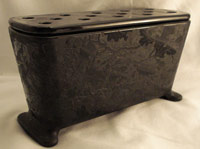 Fostoria #2373  Window Box with Frog