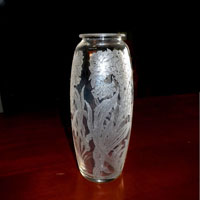 Fostoria #1895 Vase with # 223 Etch