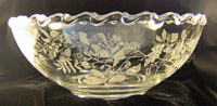 Fostoria #2630 Century Bowl #6 Lacy Leaf Print