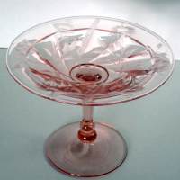 Heisey #1252 Twist Compote w/ Unknown Cutting