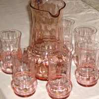 Heisey #3484 "Donna" Jug & Tumblers