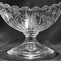 Heisey #8037 Fluted Diamond Foot Comport w/ Cutting