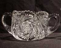 Heisey # 350  Pinwheel and Fan Cream and Sugar